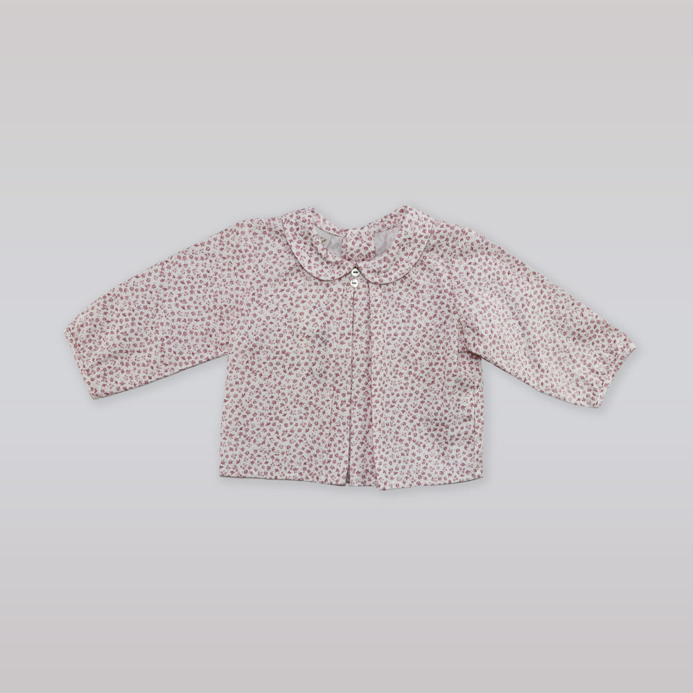 Elegant Paz Rodriguez Baby Girls Rosa Palo Pink Cotton Blouse