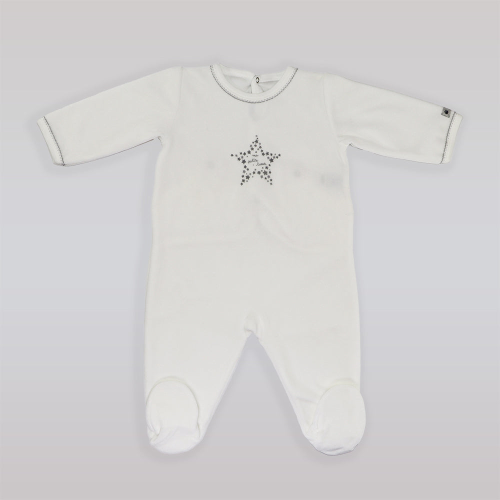 Petit Bateau Soft Cotton Printed Baby Sleepsuit One-Piece Pajamas