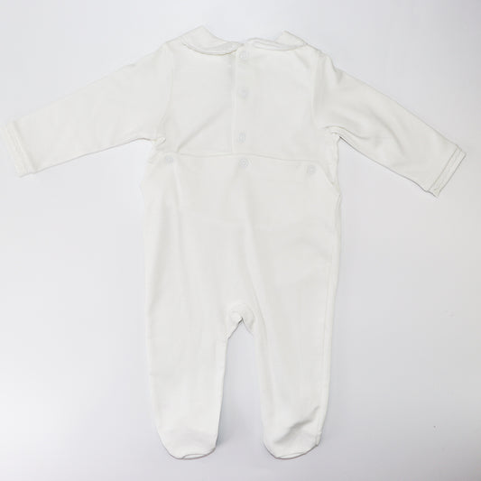 Purete Du Bebe Soft Cotton Baby Grow with Delicate Embroidery