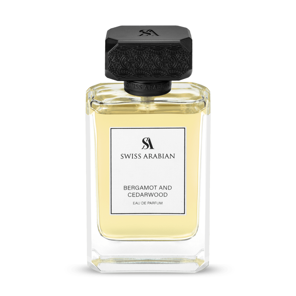 Swiss Arabian Bergamot and Cedarwood Masculine Aromatic Woody Fougère Fragrance