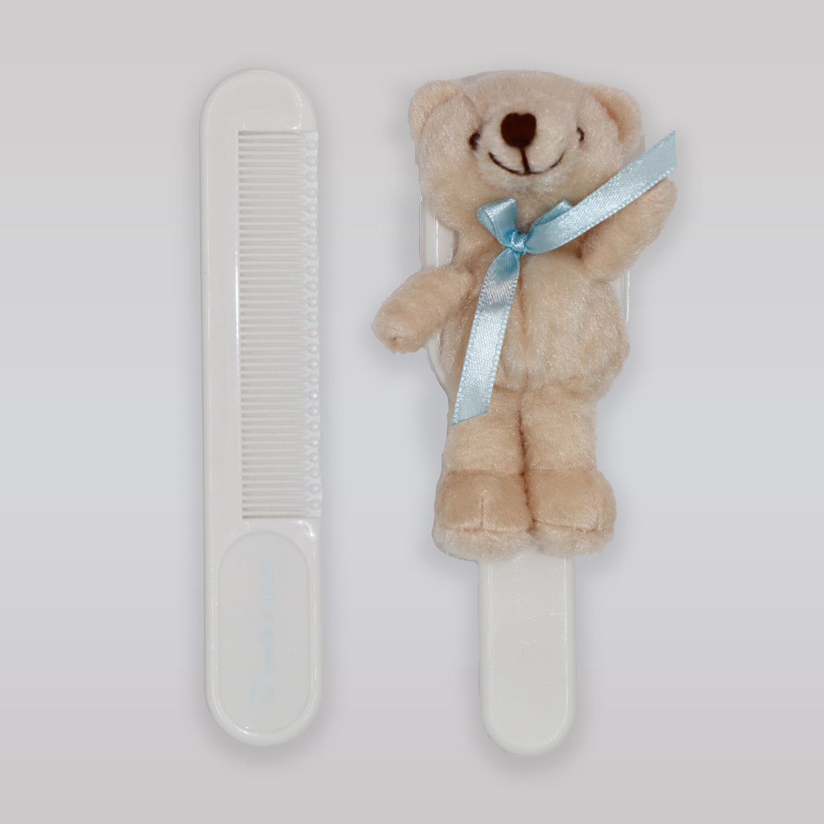 Pasito a Pasito Soft Baby Brush and Comb Blue Bear Set