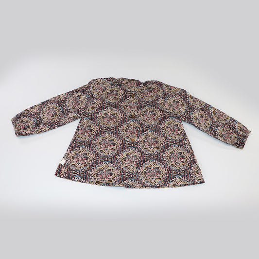 Elegant Les Enfantines Corneille Blouse Templar Print Baby Girl Top
