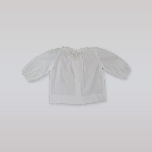 Elegant White and Pink Cotton Cama Shirt by La Stupenderia