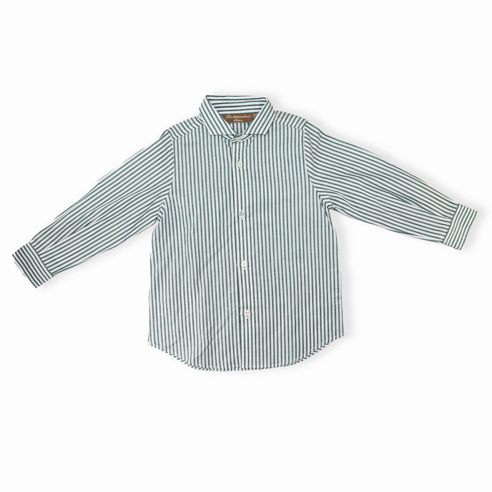 La Stupenderia Boys Camouflage Print Cotton Button Down Shirt