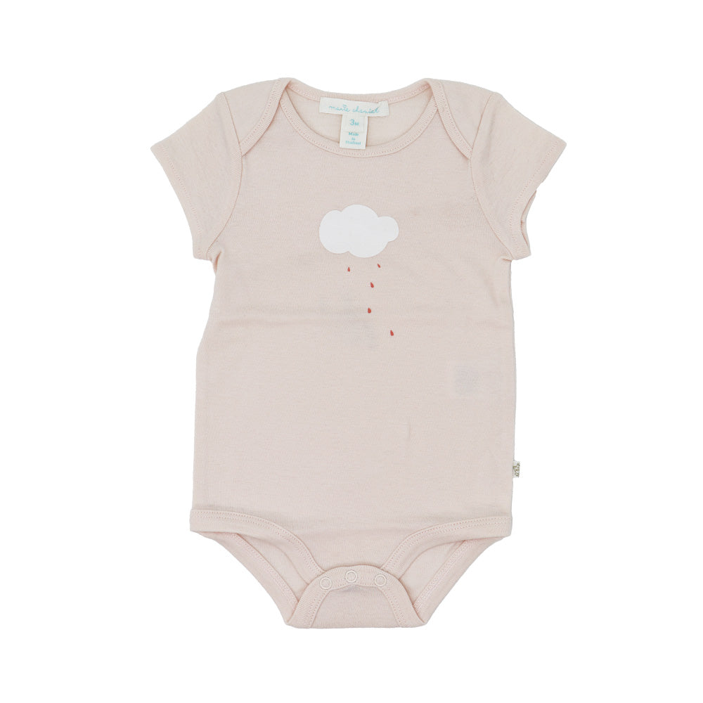 Marie Chantal Soft Cotton Cloud Print Baby Body Suits 3-Pack