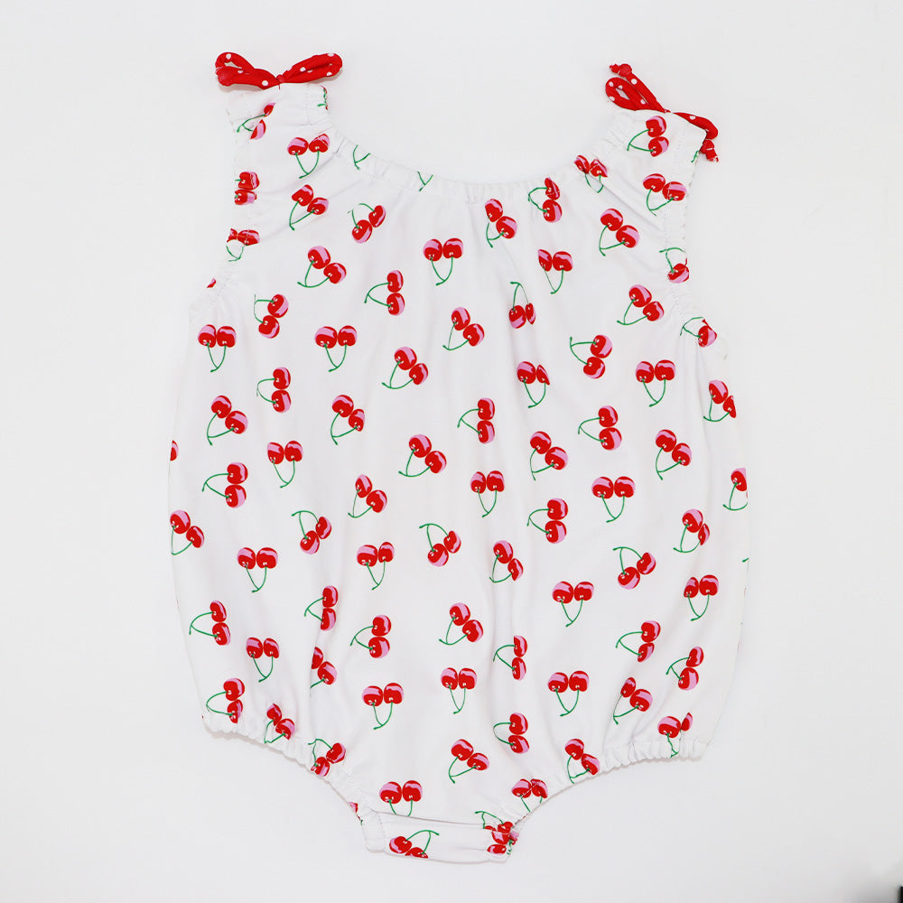 Rachel Riley Cherry Print Multi Coloured Toddler Beach Onesie