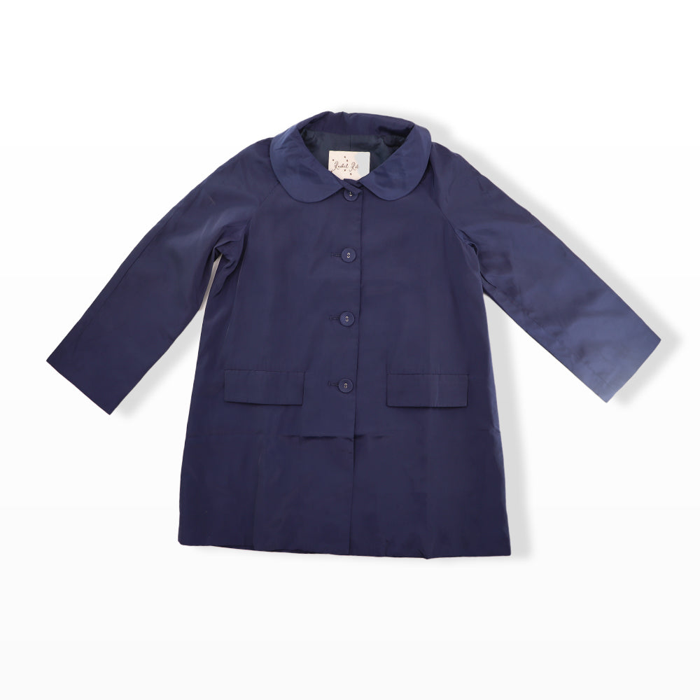 Rachel Riley Girls Classic Pink Wool Blend Swing Coat
