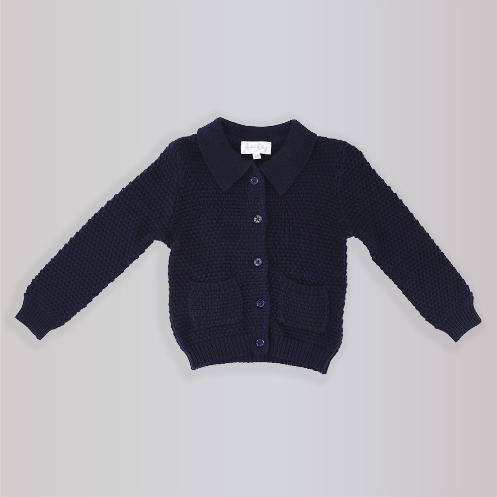 Rachel Riley Soft Cotton Moss Stitch Knit Button Cardigan