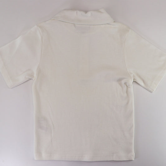 Rachel Riley Boys Classic White Cotton Polo Shirt