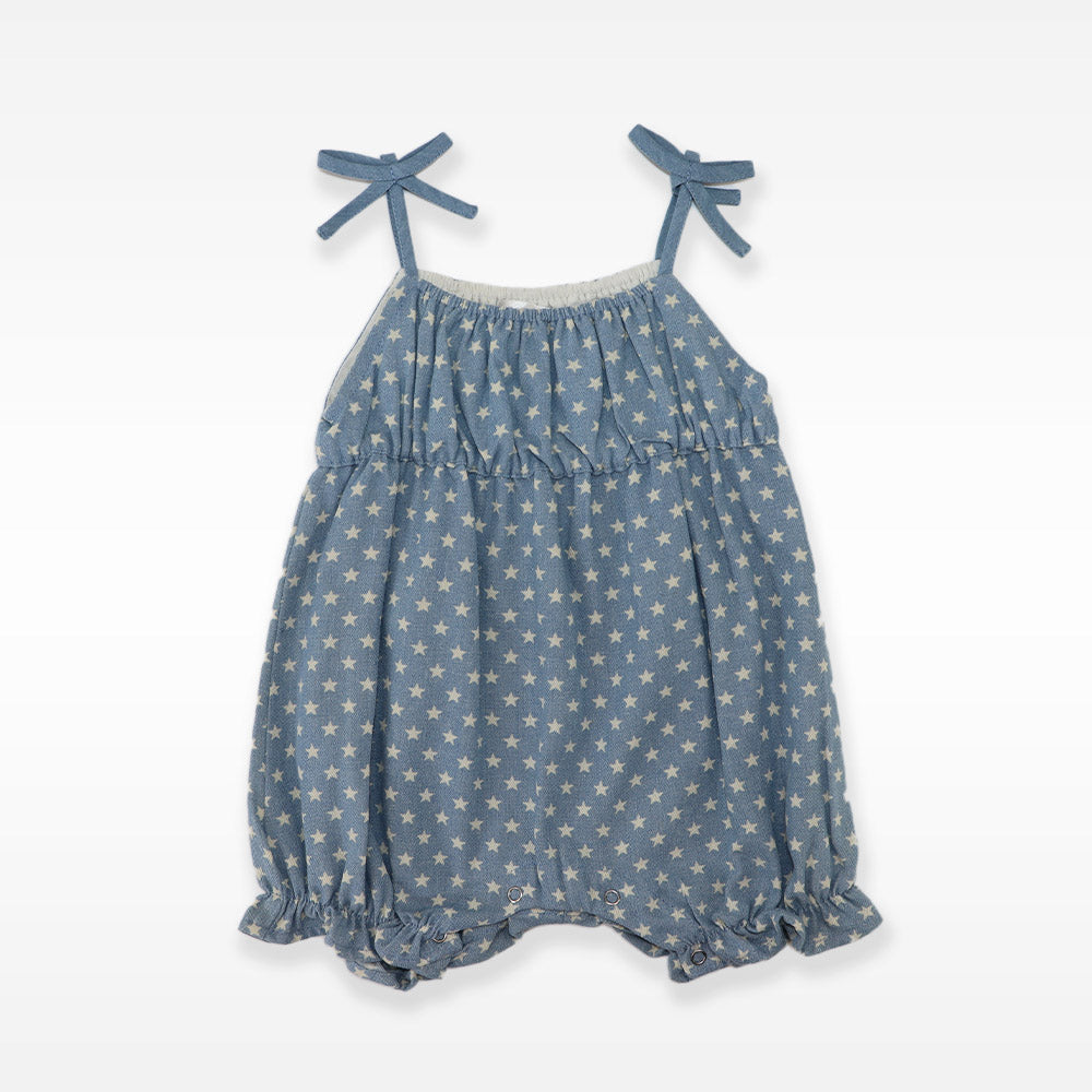 Troi Zenfants Thea Denimstar Blue Star Pattern Baby Shorts