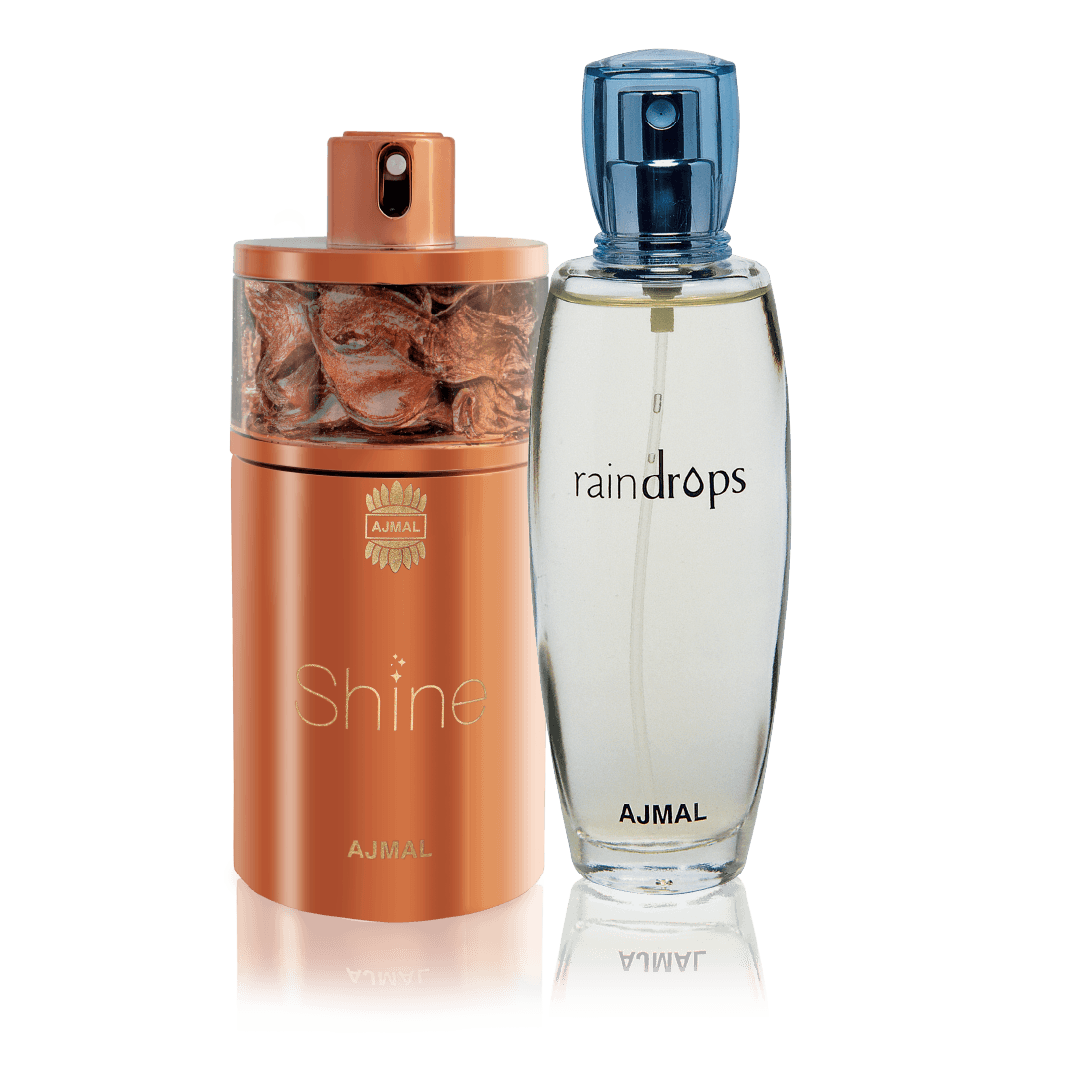 Ajmal Radiant Freshness Shine and Raindrops Floral Aquatic Perfume Duo