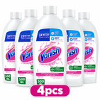 Vanish White Liquid Stain Remover 495ml x 4pcs  – Powerful Laundry Care