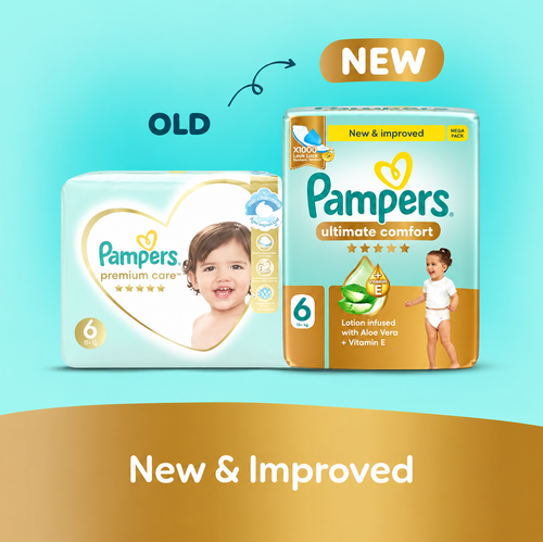 ampers Premium Care Size 6 – 36 Diapers Pack