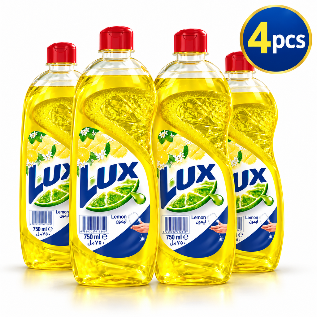 Lux Lemon Dishwashing Liquid – 725ml 4 pcs