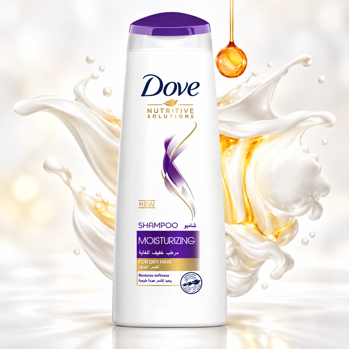 Dove Shampoo 400ml  x 4pcs – Moisturizing Care for Dry Hair