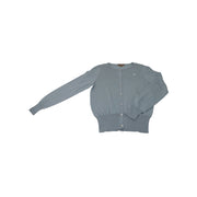 I Love Gorgeous Girls Gray Logo Knit Cotton Cardigan Sweater