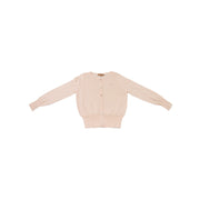I Love Gorgeous Girls Peach Logo Knit Cardigan Sweater