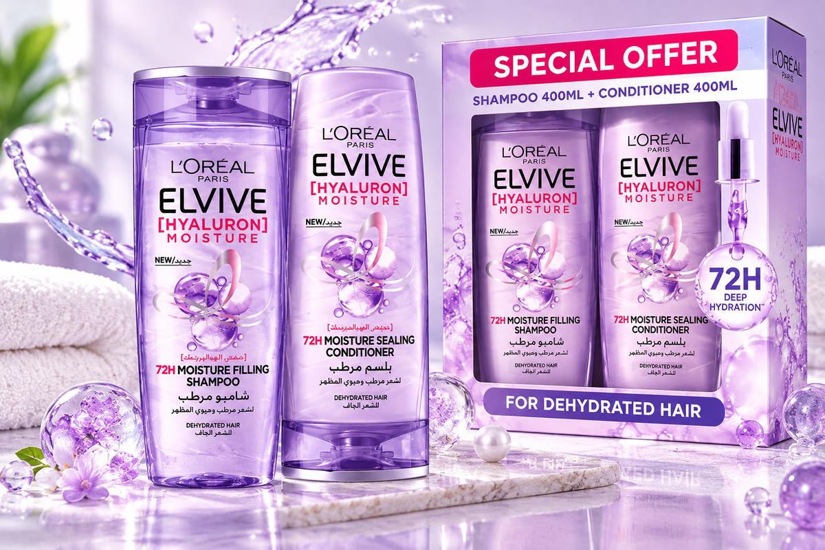 L’Oréal Hyaluron Hair Care Set – Shampoo & Conditioner 2 × 400ml