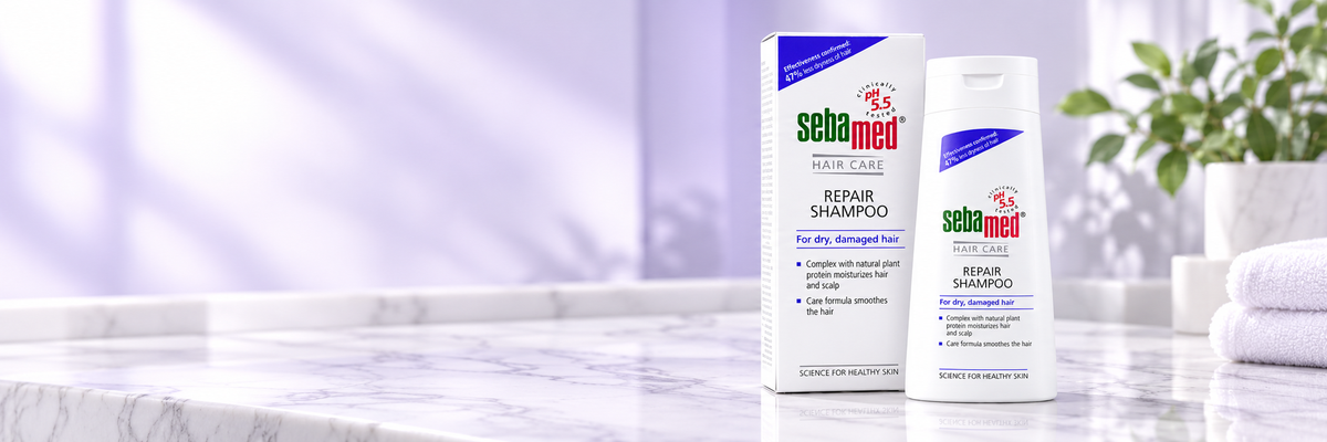Sebamed Hair Repair Shampoo 200ml – For Dry & Damaged Hair | pH 5.5 (1x3 pcs)