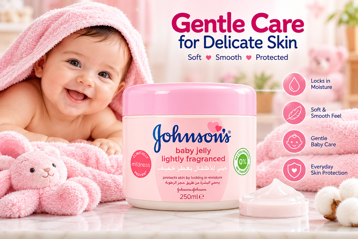Johnson’s Baby Jelly Pink 250ml x 2pcs – Gentle Moisturizing Care