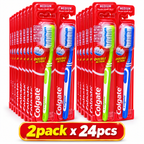 Colgate Double Action Toothbrush – Effective Everyday Cleaning 2pack x 24pcs