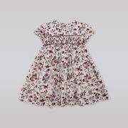 Annafie London Girls Hand Smocked Floral Cotton Lanja Dress