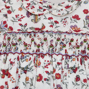 Annafie London Girls Hand Smocked Floral Cotton Lanja Dress