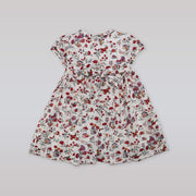 Annafie London Girls Hand Smocked Floral Cotton Lanja Dress