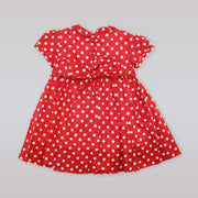 Annafie London Red Polka Dot Smocked Cotton Baby Dress