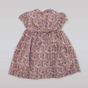 Annafie London Girls Paisley Rose Flower Print Cotton Smocked Dress
