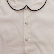 Annafie London Girls Classic Sleeveless Cotton Dress Peter Pan Collar