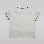 Annafie London Girls Classic Sleeveless Cotton Dress Peter Pan Collar