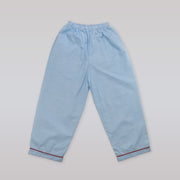 Annafie London Boys Blue Car Hand Smocked Cotton Pyjamas