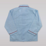 Annafie London Boys Blue Car Hand Smocked Cotton Pyjamas