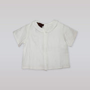 Elegant Fleurisse & Leon Beno it White Cotton Toddler Top