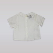 Elegant Fleurisse & Leon Beno it White Cotton Toddler Top