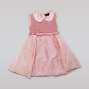 Fleurisse & Leon Lissette Pink Striped Cotton Toddler Dress