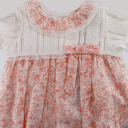 Fleurisse & Leon Bella Pink Floral Baby Girl Luxury Dress