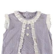 Elegant Ancar Ranita Blue Cotton Baby Romper for Toddlers