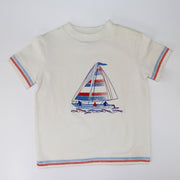 Sarah Louise Soft Cotton Toddler T-Shirt with Decorative Collar Detail