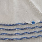 Paz Rodriguez Baby Nautical Anchor Short Sleeve White Knit Sweater