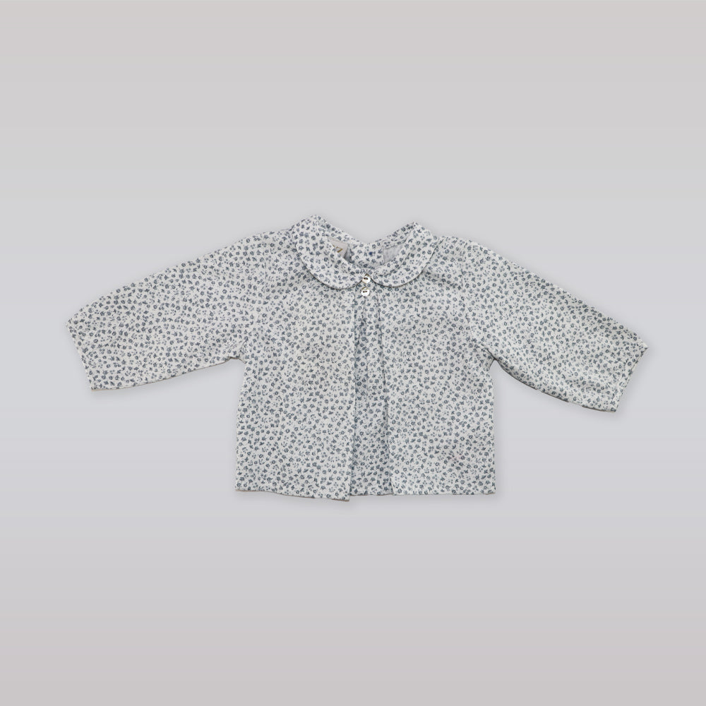 Paz Rodriguez Atardecer Cotton Baby Girl Blouse with Ruffles