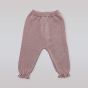 Paz Rodriguez Porcelana Pink Knit Baby Leggings for Infants