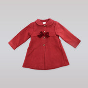 Paz Rodriguez Vintage Style Woven Blue Winter Coat for Toddlers