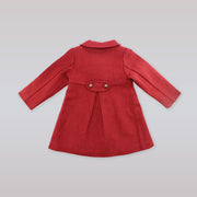 Paz Rodriguez Vintage Style Woven Blue Winter Coat for Toddlers
