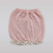 Paz Rodriguez Pink and White Knit Baby Giletu Vest
