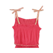 I Love Gorgeous Girls Pink Big Apple Cotton Play Suit