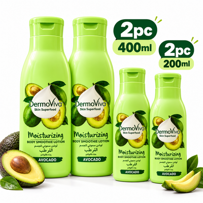 Dermoviva Moisturizing Lotion Value Pack – 2pcs-400ml + 2pcs-200ml