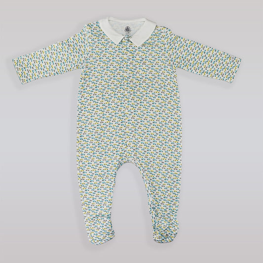 Petit Bateau Dors Bien Soft Cotton Baby Sleepsuit Footed Pajamas