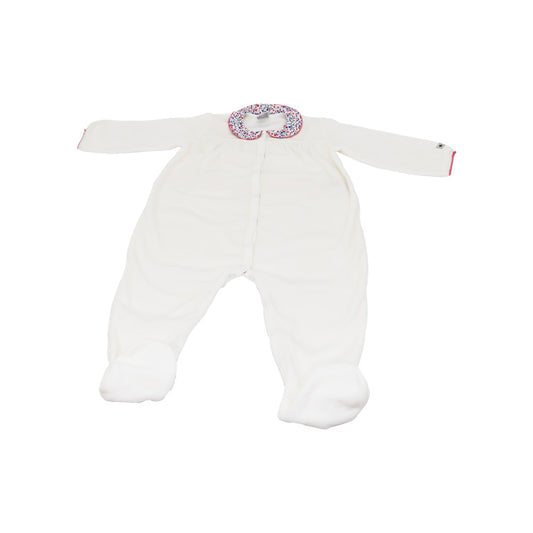 Petit Bateau Baby Soft Cotton Footed Sleepsuit Dors Bien Pajamas